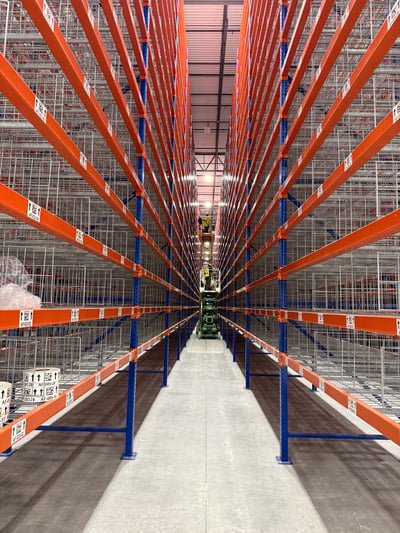 Warehouse rack label installation services