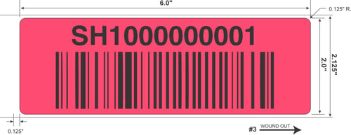 2 x 6 pallet/LPN label