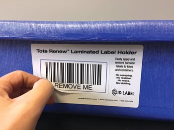 On blue tote with hand 2