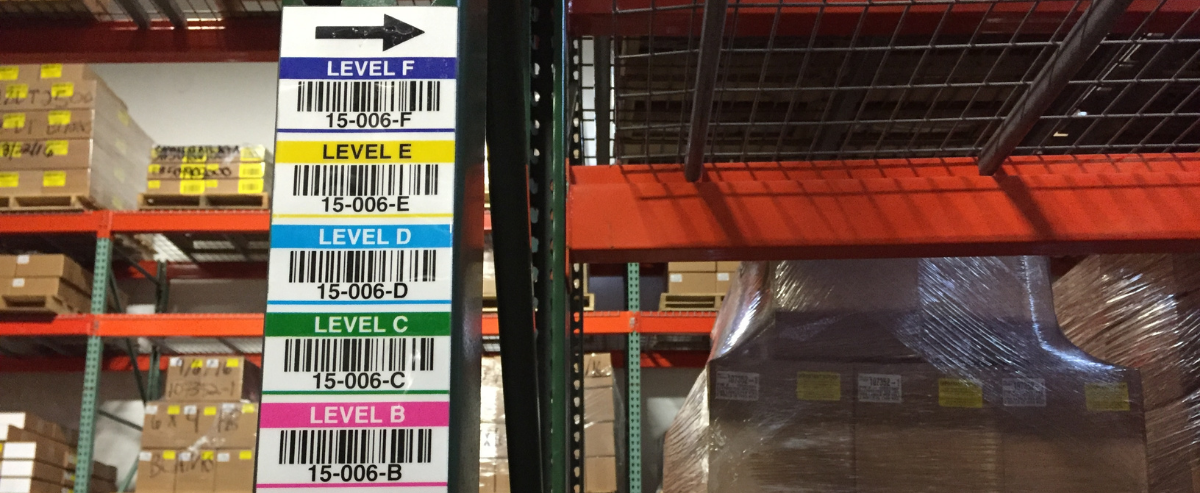 Vertical Warehouse Label